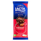 CHOCOLATE LACTA 40% NUTS AMENDOAS FRAMB 85GR