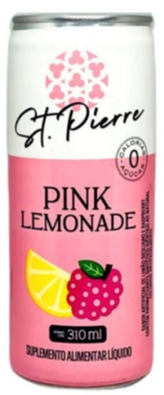 AGUA TONICA ST PIERRE PINK LEMON ZERO LATA 310ML