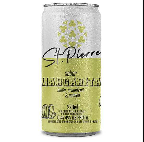 AGUA TONICA ST PIERRE MARGARITA LATA 270ML