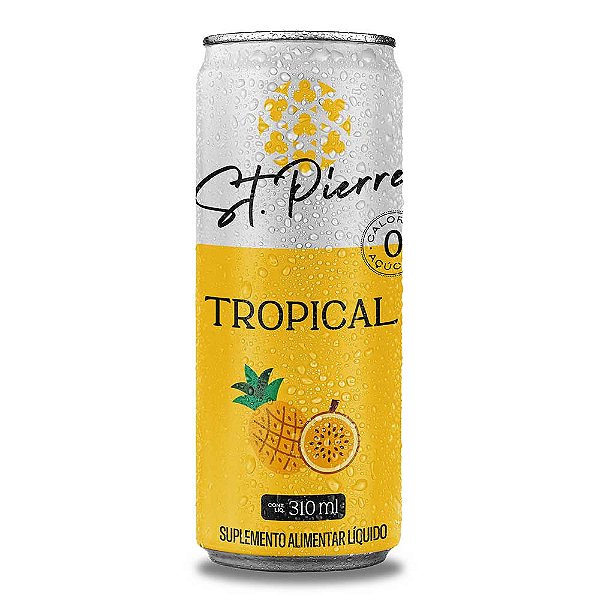 AGUA TONICA ST PIERRE TROPICAL ZERO LATA 310ML