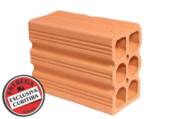 Tijolo Cerâmico 6 furos 9x14x19cm