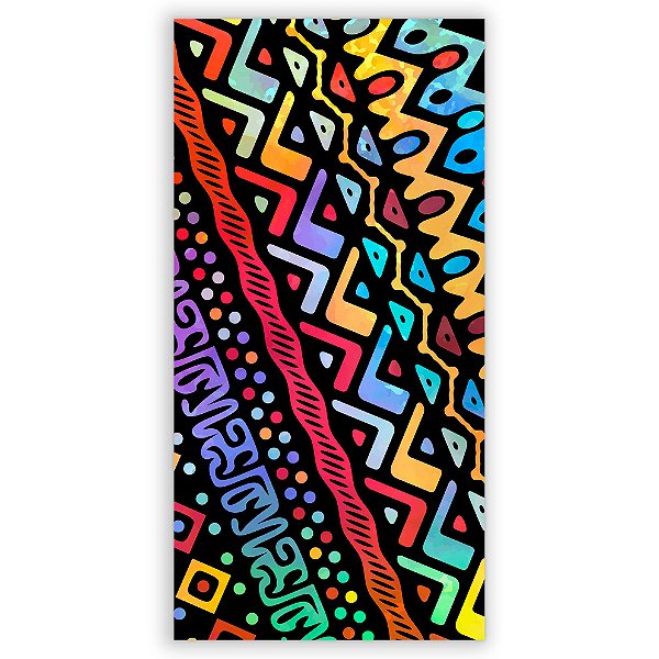 Faixa Lateral - Padrão Africano - Sublimado 3D