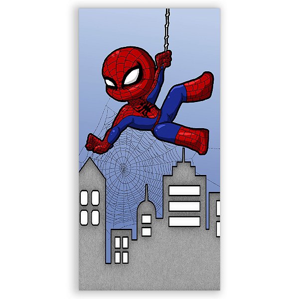 Faixa Lateral - Homem Aranha Cute - Sublimado 3D