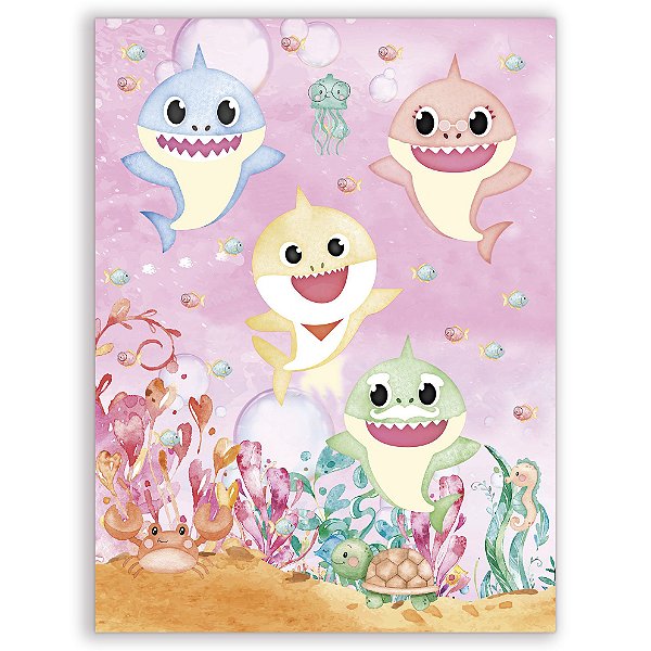 Faixa Lateral - Baby Shark - Sublimado 3D