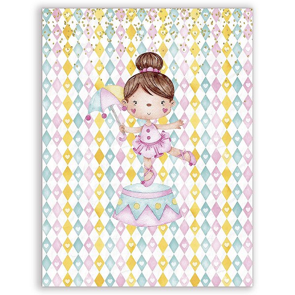 Faixa Lateral - Bailarina - Sublimado 3D