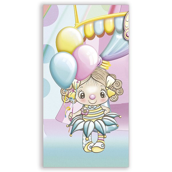 Faixa Lateral - Circo Menina - Sublimado 3D