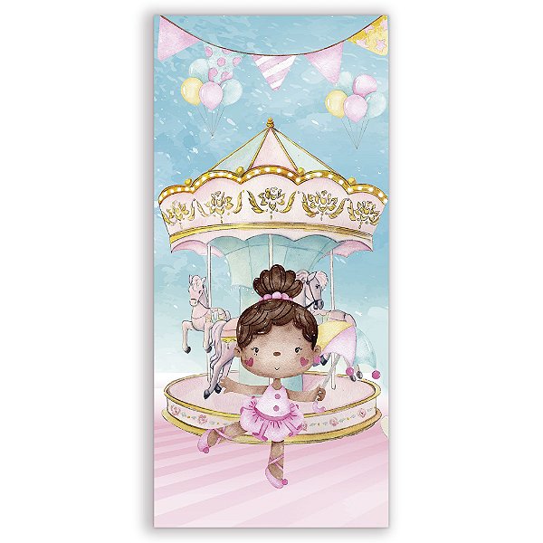 Faixa Lateral - Circo Menina - Sublimado 3D