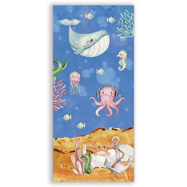 Faixa Lateral - Fundo do Mar - Sublimado 3D