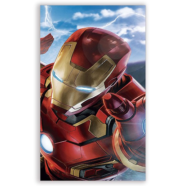Faixa Lateral - Homem de Ferro - Sublimado 3D