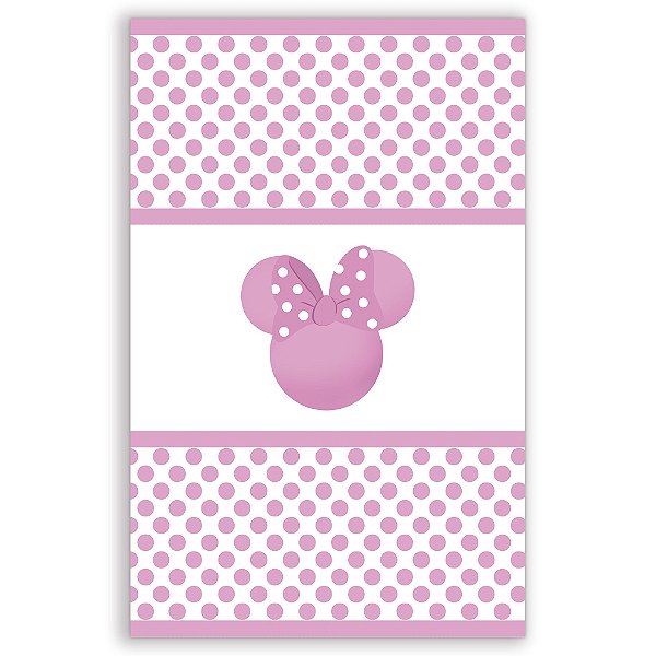 Faixa Lateral - Minnie Rosa - Sublimado 3D