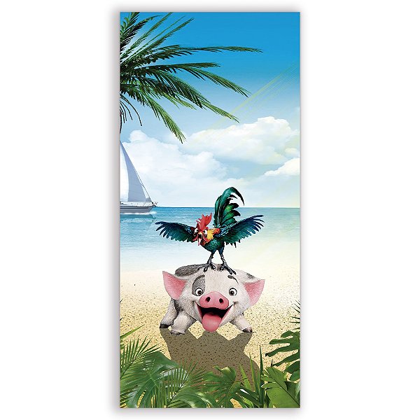 Faixa Lateral - Moana - Sublimado 3D