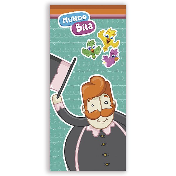 Faixa Lateral - Mundo Bita - Sublimado 3D