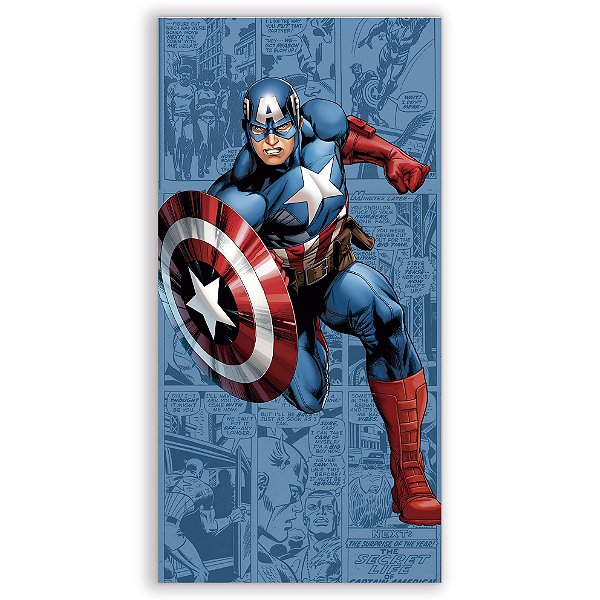 Faixa Lateral - Capitao America - Sublimado 3D