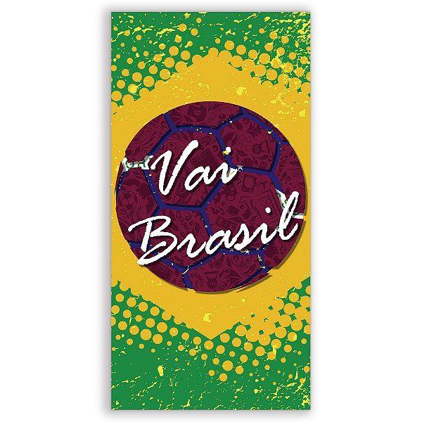Faixa Lateral - Copa do Mundo Brasil Qatar - Sublimado 3D