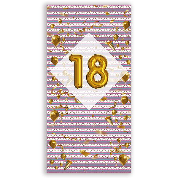 Faixa Lateral - Idade 18 - Sublimado 3D