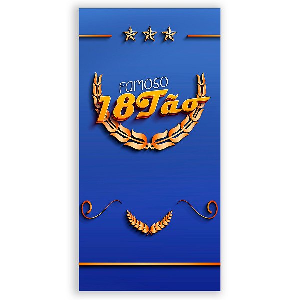 Faixa Lateral - 18 Anos - Sublimado 3D