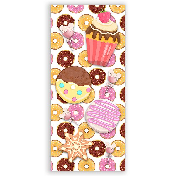 Faixa Lateral - Minnie Confeiteira - Sublimado 3D