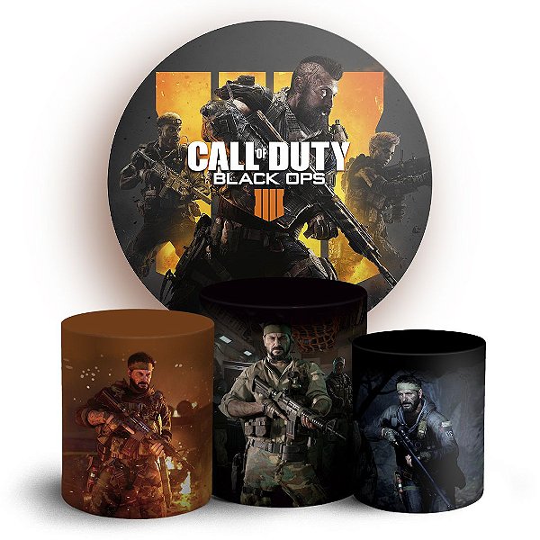 KIT Redondo e Trio - Call of Duty - Sublimado 3D