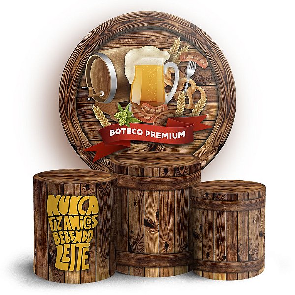 KIT Redondo e Trio - Boteco - Sublimado 3D