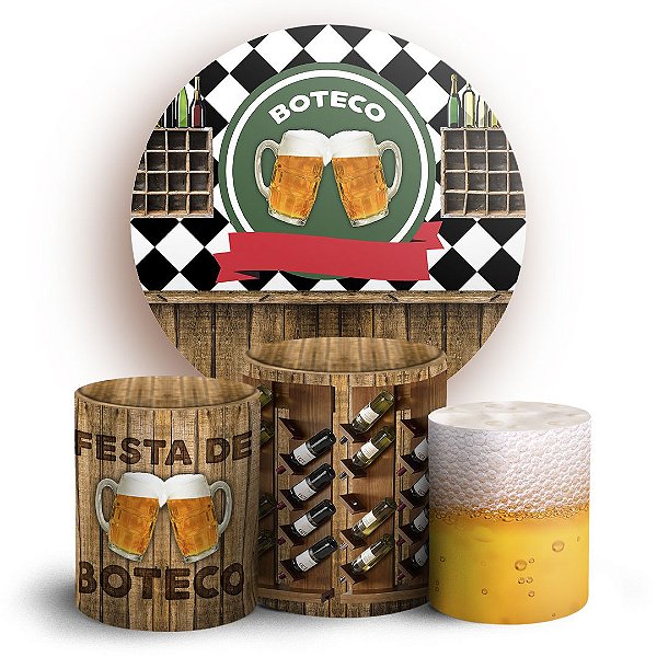 KIT Redondo e Trio - Boteco - Sublimado 3D