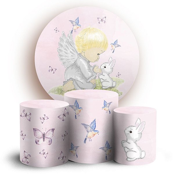 KIT Redondo e Trio - Anjinho - Sublimado 3D