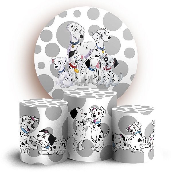 KIT Redondo e Trio - 101 Dálmatas - Sublimado 3D