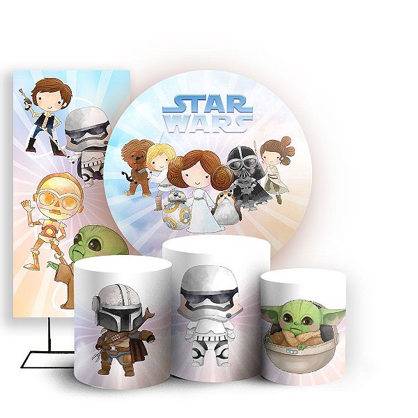 KIT Redondo Trio e Faixa - Star Wars - Sublimado 3D