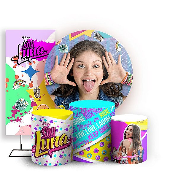 KIT Redondo Trio e Faixa - Soy Luna - Sublimado 3D