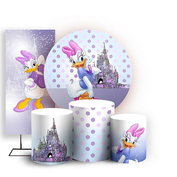 KIT Redondo Trio e Faixa - Margarida - Sublimado 3D