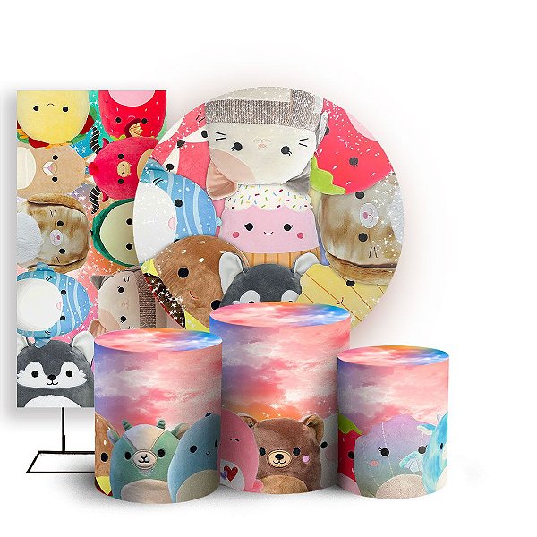 KIT Redondo Trio e Faixa - Squishmallow - Sublimado 3D