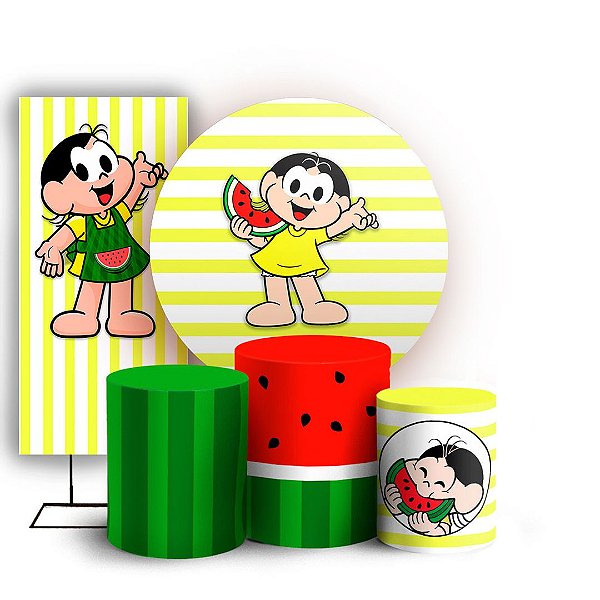 KIT Redondo Trio e Faixa - Magali - Sublimado 3D