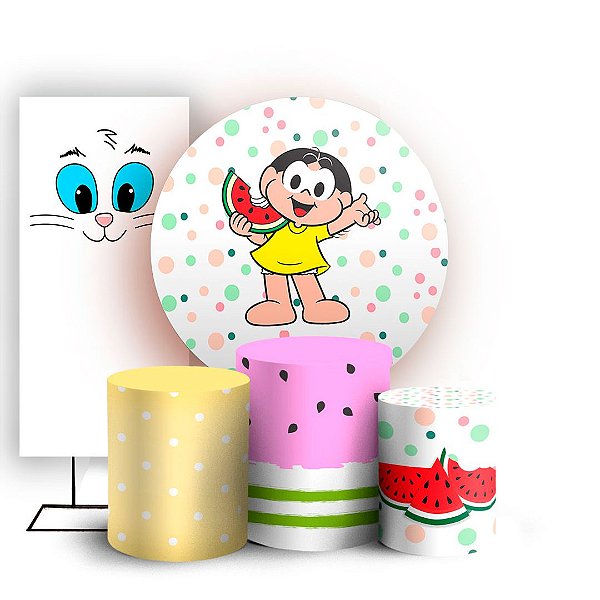 KIT Redondo Trio e Faixa - Magali - Sublimado 3D