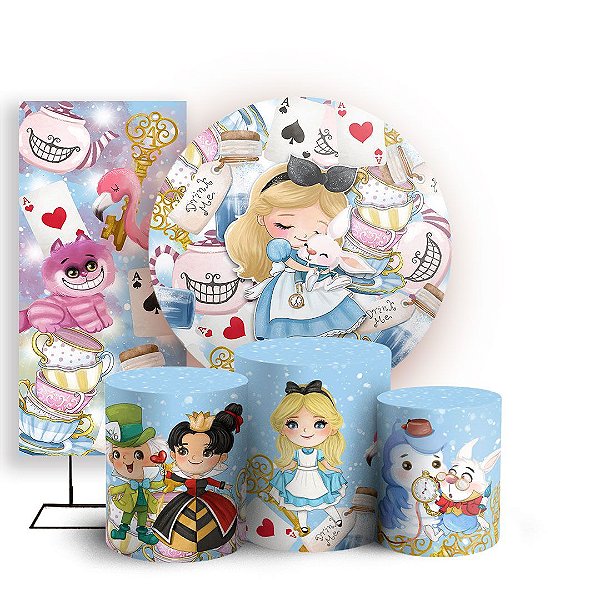 KIT Redondo Trio e Faixa - Alice - Sublimado 3D