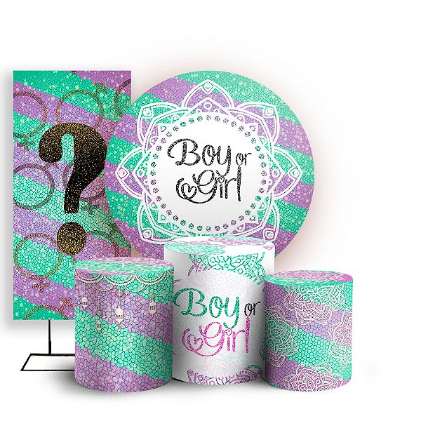 KIT Redondo Trio e Faixa - Revelação - Sublimado 3D