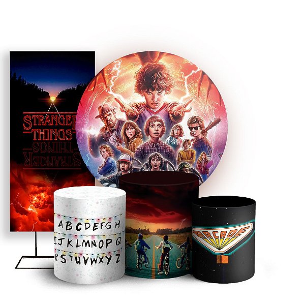 KIT Redondo Trio e Faixa - Stranger Things - Sublimado 3D
