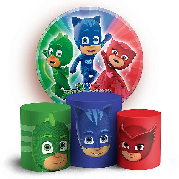 KIT Redondo e Trio - PJ Mask - Sublimado 3D
