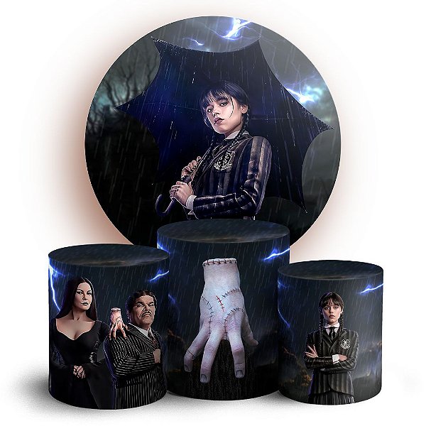 KIT Redondo e Trio - Wandinha - Sublimado 3D