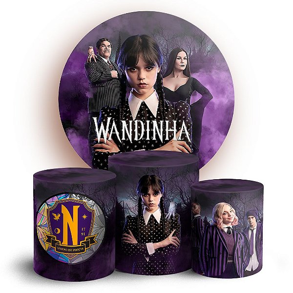 KIT Redondo e Trio - Wandinha - Sublimado 3D