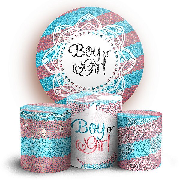 KIT Redondo e Trio - Revelação - Sublimado 3D