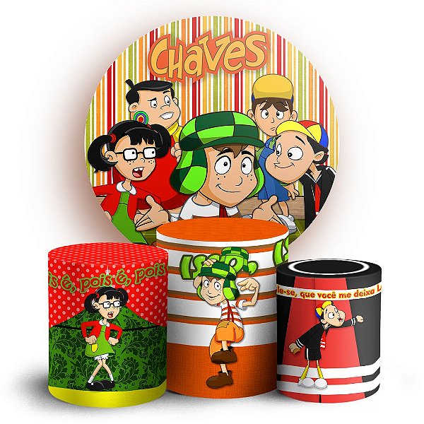 KIT Redondo e Trio - Chaves Desenho - Sublimado 3D