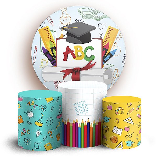 KIT Redondo e Trio - Formatura Infantil - Sublimado 3D