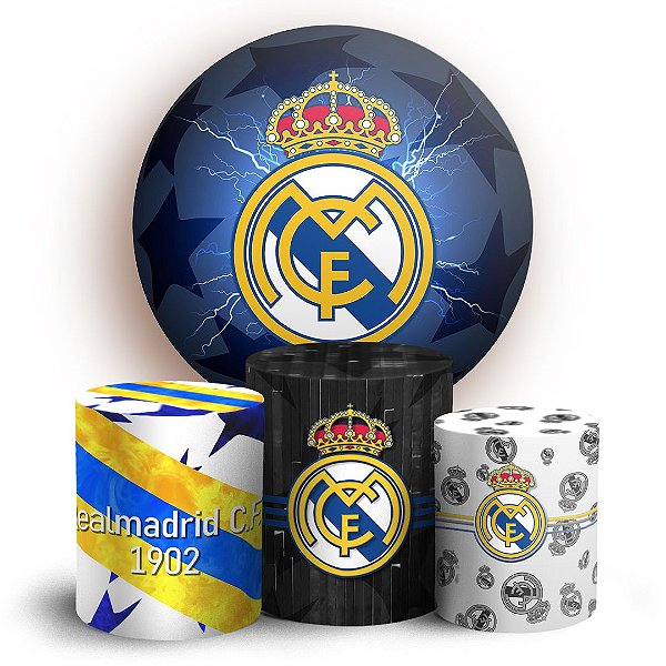 KIT Redondo e Trio - Real Madrid - Sublimado 3D