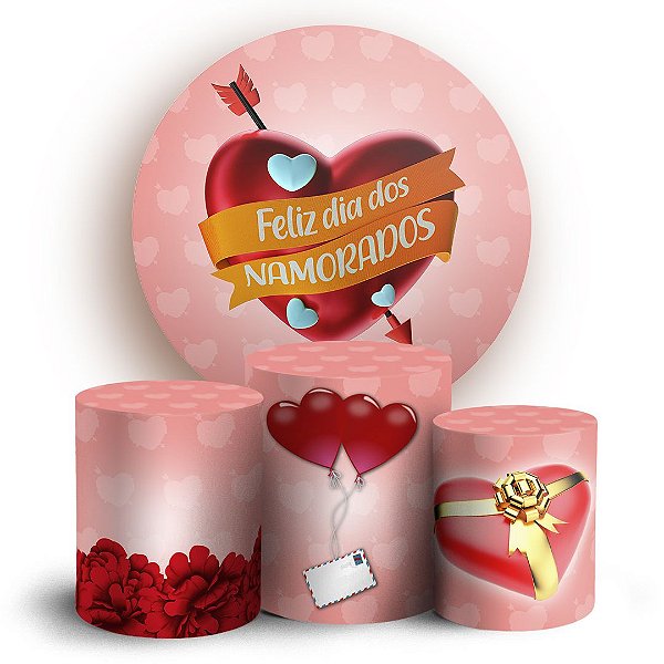 KIT Redondo e Trio - Dia dos Namorados - Sublimado 3D