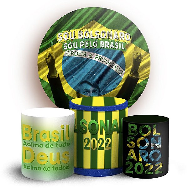 KIT Redondo e Trio - Bolsonaro - Sublimado 3D