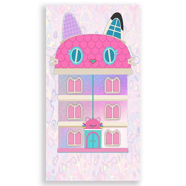 Faixa Lateral - Casa Magica da Gabby - Sublimado 3D