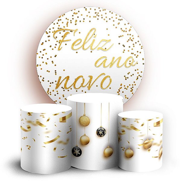 KIT Redondo e Trio - Ano Novo - Sublimado 3D