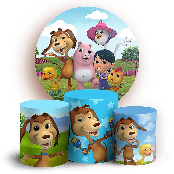 KIT Redondo e Trio - Meu Cachorro Chocolo - Sublimado 3D