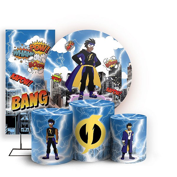 KIT Redondo Trio e Faixa - Super Shock - Sublimado 3D