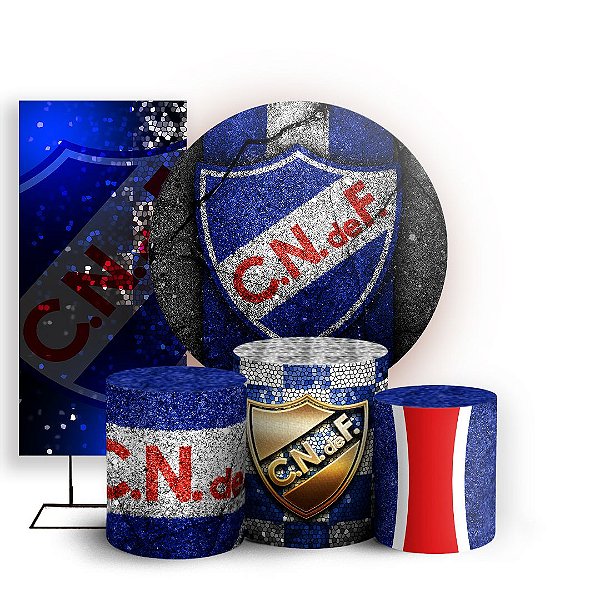 KIT Redondo Trio e Faixa - Club Nacional de Football - Sublimado 3D