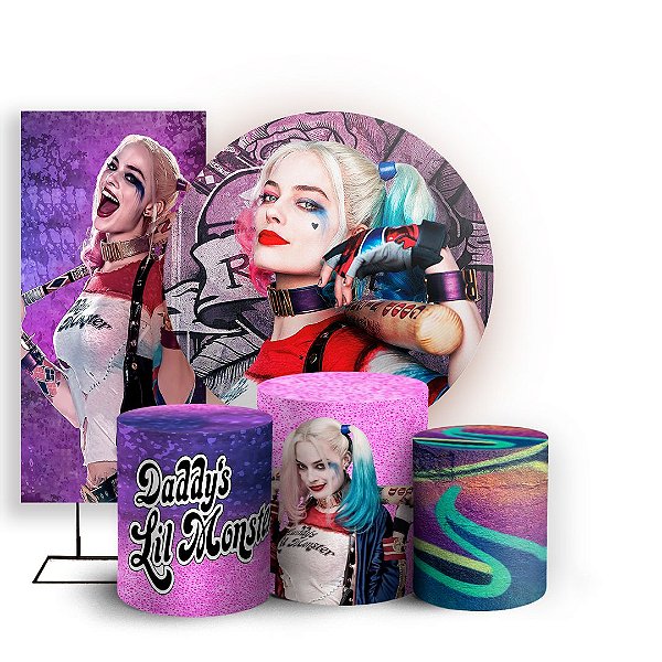 KIT Redondo Trio e Faixa - Arlequina - Sublimado 3D